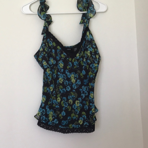 Women’s top black blue and green size Medium NWT - Picture 2 of 6